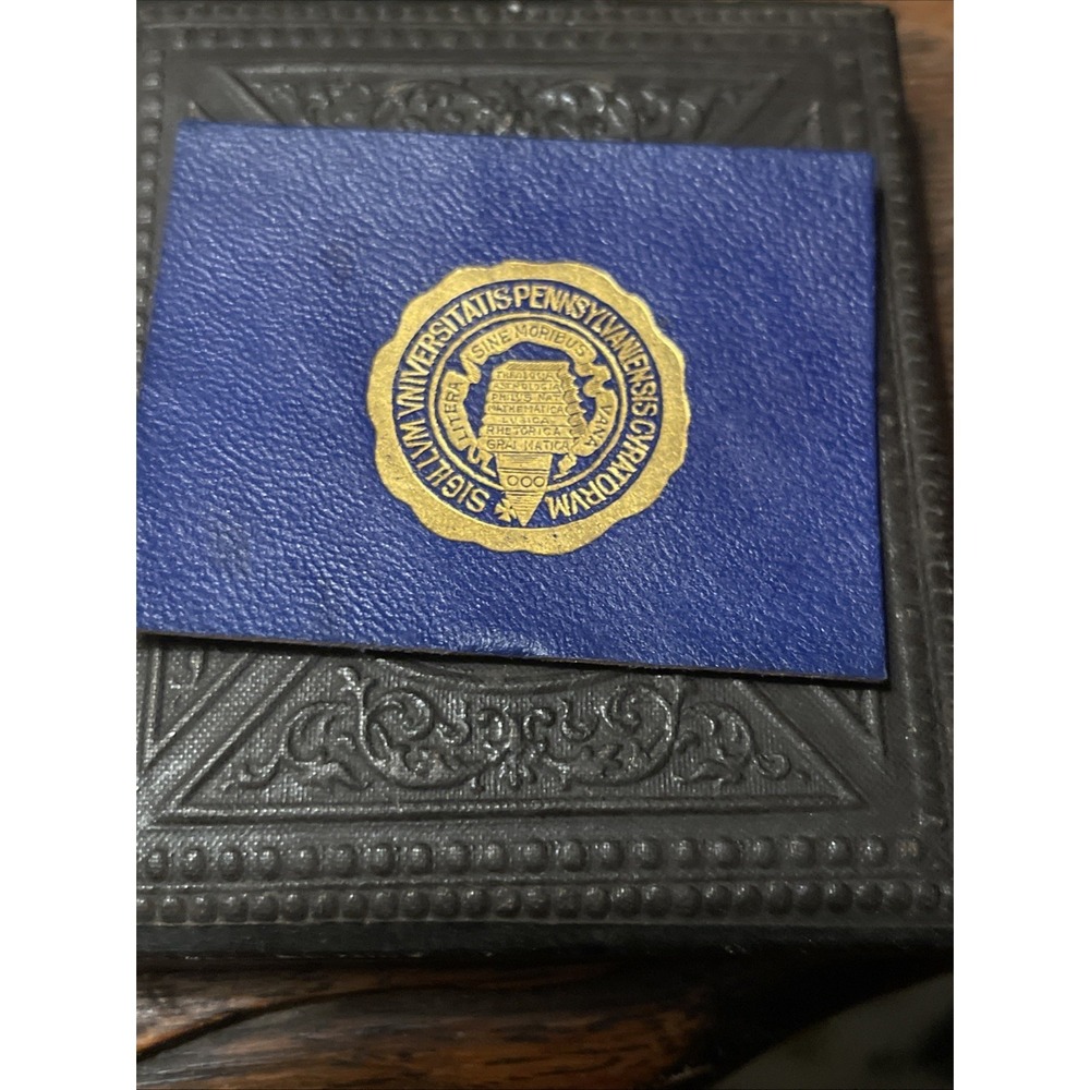 University  Of Pennsylvania Tobacco Leather Premium 1910's